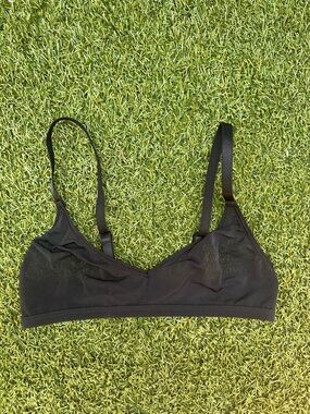 Negative Black Wireless Mesh Bra sz 0